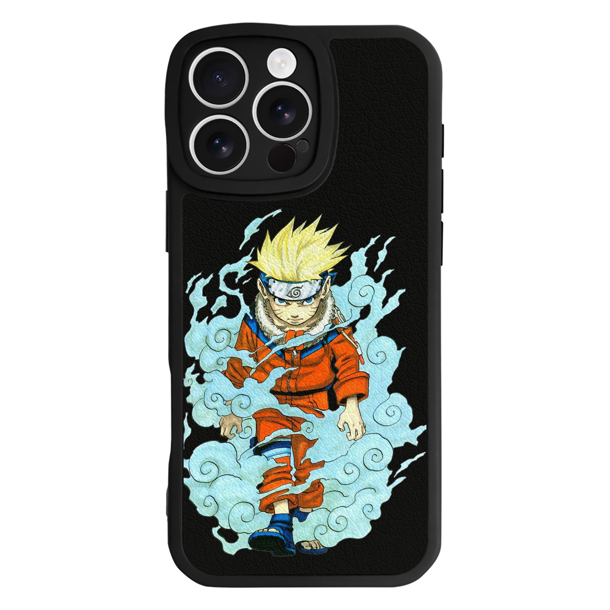 （画像用） NARUTO -ナルト- うずまき ナルト Uzumaki Naruto 【iPhone 16シリーズ対応】シリコンスマホケース（レザー調） 材質：シリコン